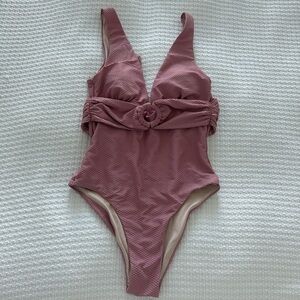 Pink one piece swimsuit